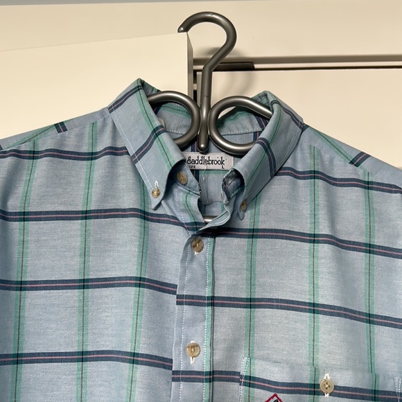 Vtg Saddlebrook Shirt with Mallard embroidered pocket - Picture 3 of 12